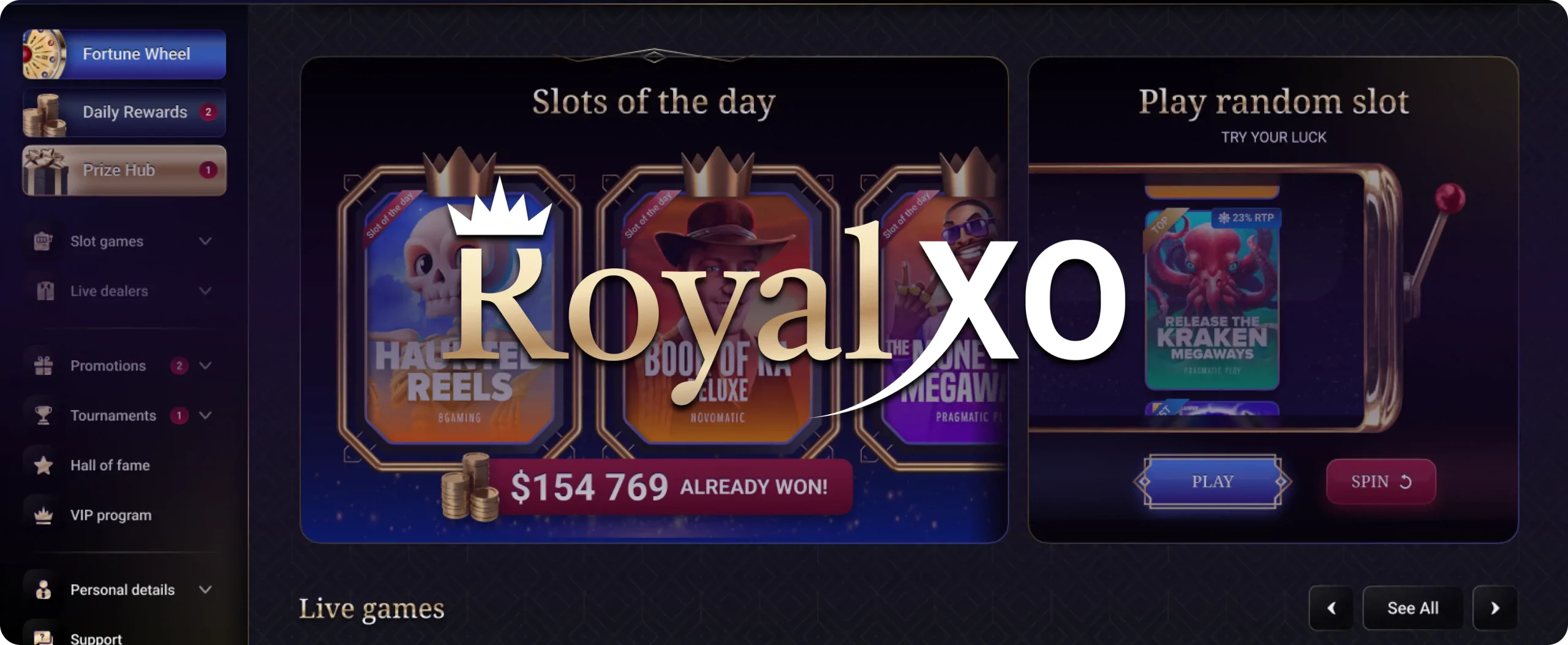 Royalxo Lade die App Herunter